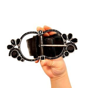 2/$20 Vintage 90s Guess Black Leather Belt